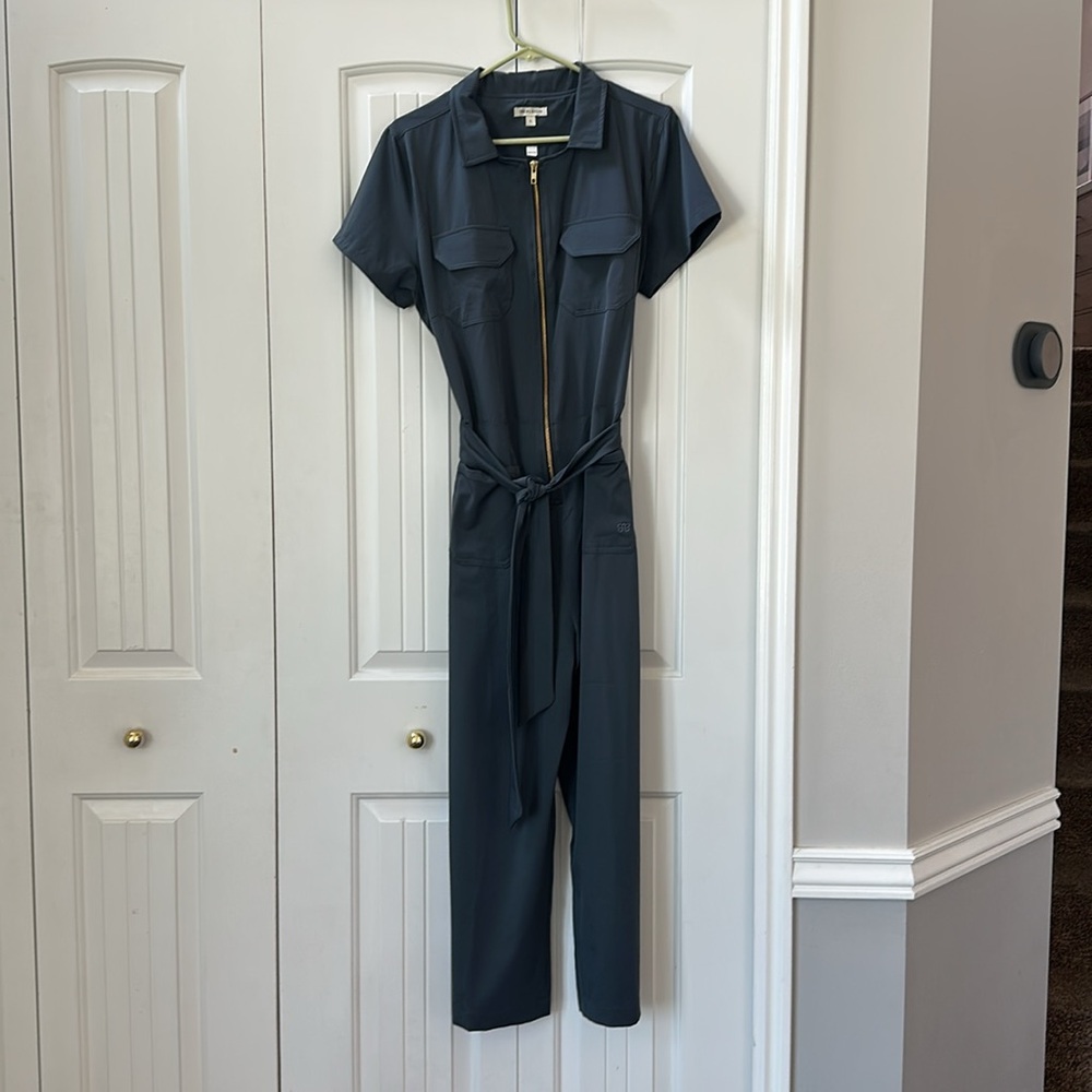 Albion Fit City Jumpsuit Charcoal LIKE NEW - Lg Petite - Picture 10 of 14